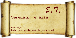 Seregély Terézia névjegykártya